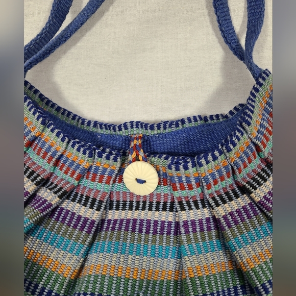 Hamro fair-trade hand loomed knit bohemian bag with matching clutch - Picture 5 of 7